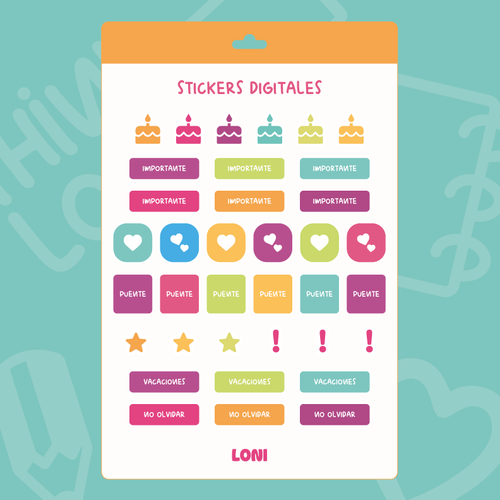 Stickers digitales – Thinkloni